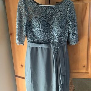 JJ's House Chiffon Lace Cocktail Dress